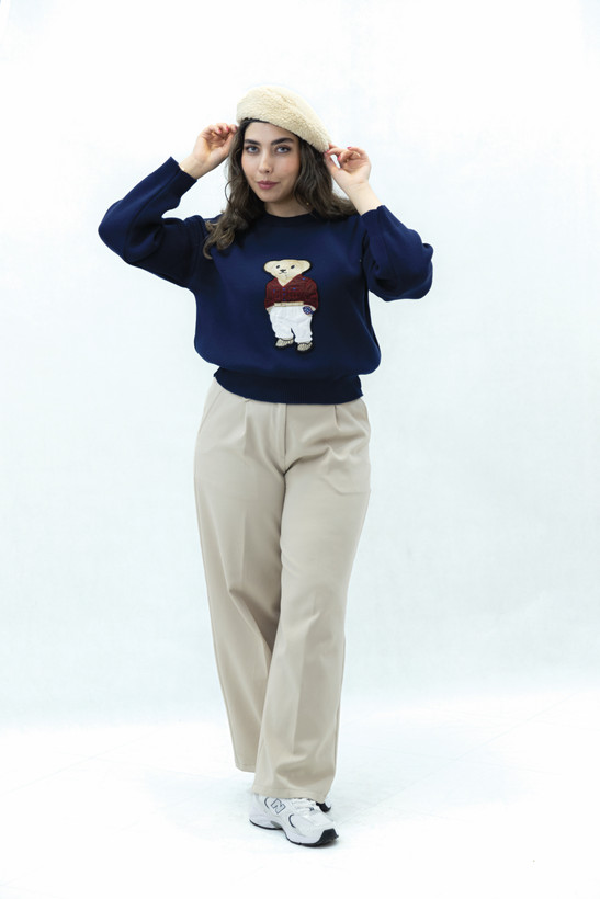 بافت تدی زنانه سورمه ای