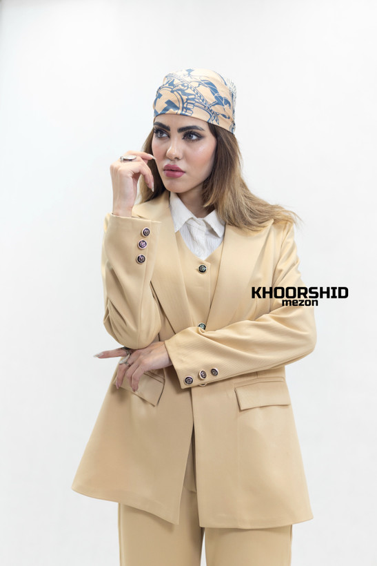 کت وشلوار سه تیکته مجلسی جدید زنانه