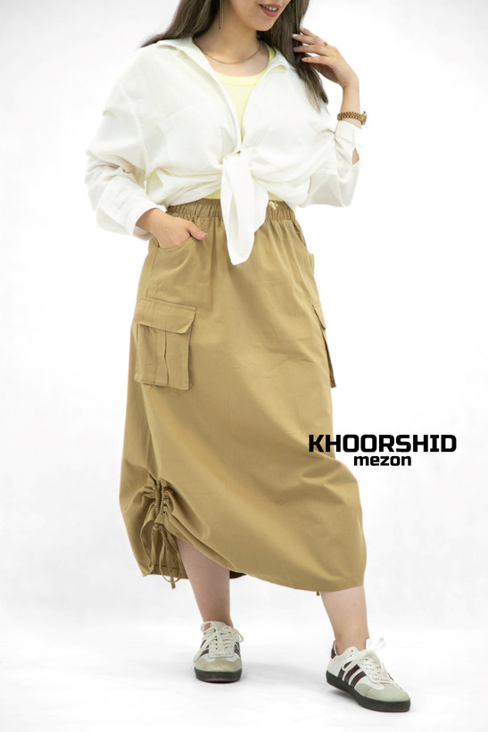 قیمت دامن کارگو ۴ جیب گت دار