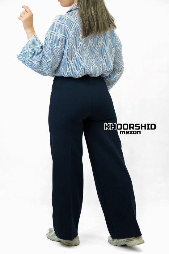 شومیز راه راه طرح ریش