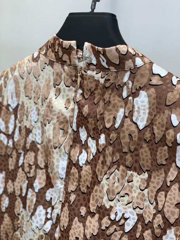 شومیز پلنگی جلو بسته