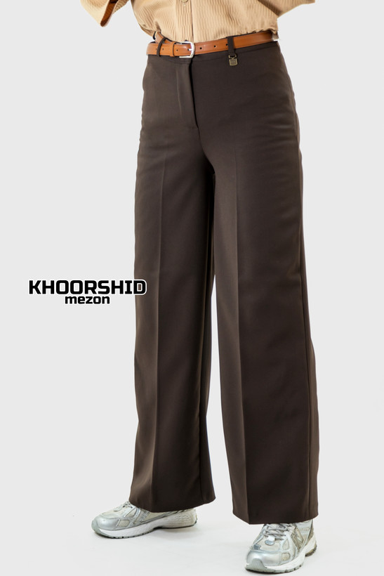 شلوار نیم بگ جدید قهوه ای