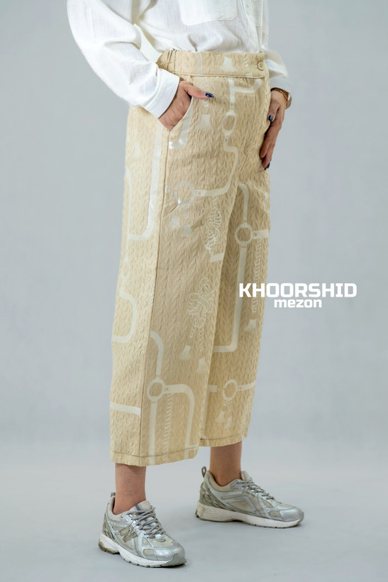 شلوار واید لگ موکا