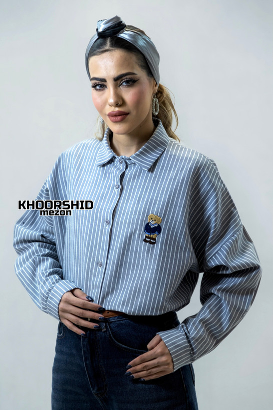 شومیز تدی راه راه سایز برزگ