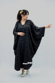 عبا زنانه مجلسی مشکی ساتن