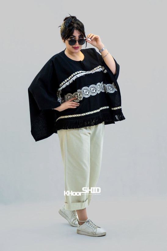 ست پانچ و پامن زنانه مشکی