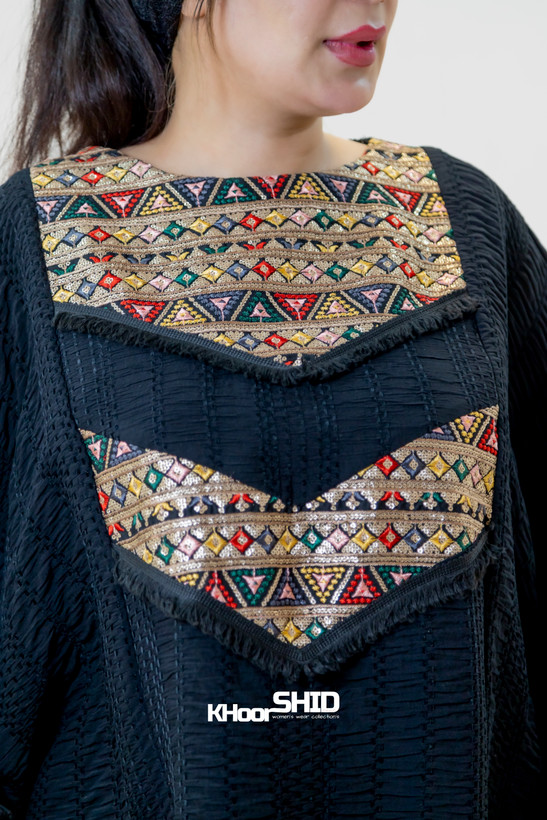 کفتان مدل جدید کوک دوزی و سوزندوزی مشکی