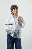 شومیز حریر شیشه طرحدار سفیددر مزون خورشید مشهد